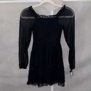 Art Class Elegant Black Kids Dress